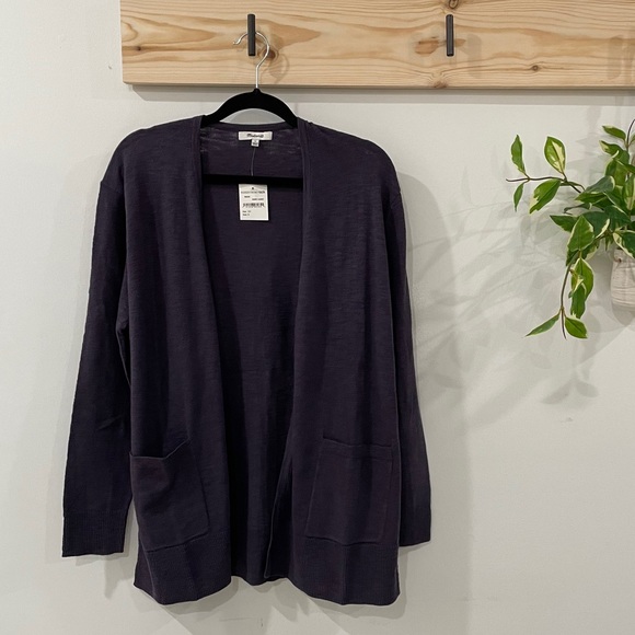 Madewell Bradley Cardigan Sweater Dark Cadet Small - Picture 3 of 7